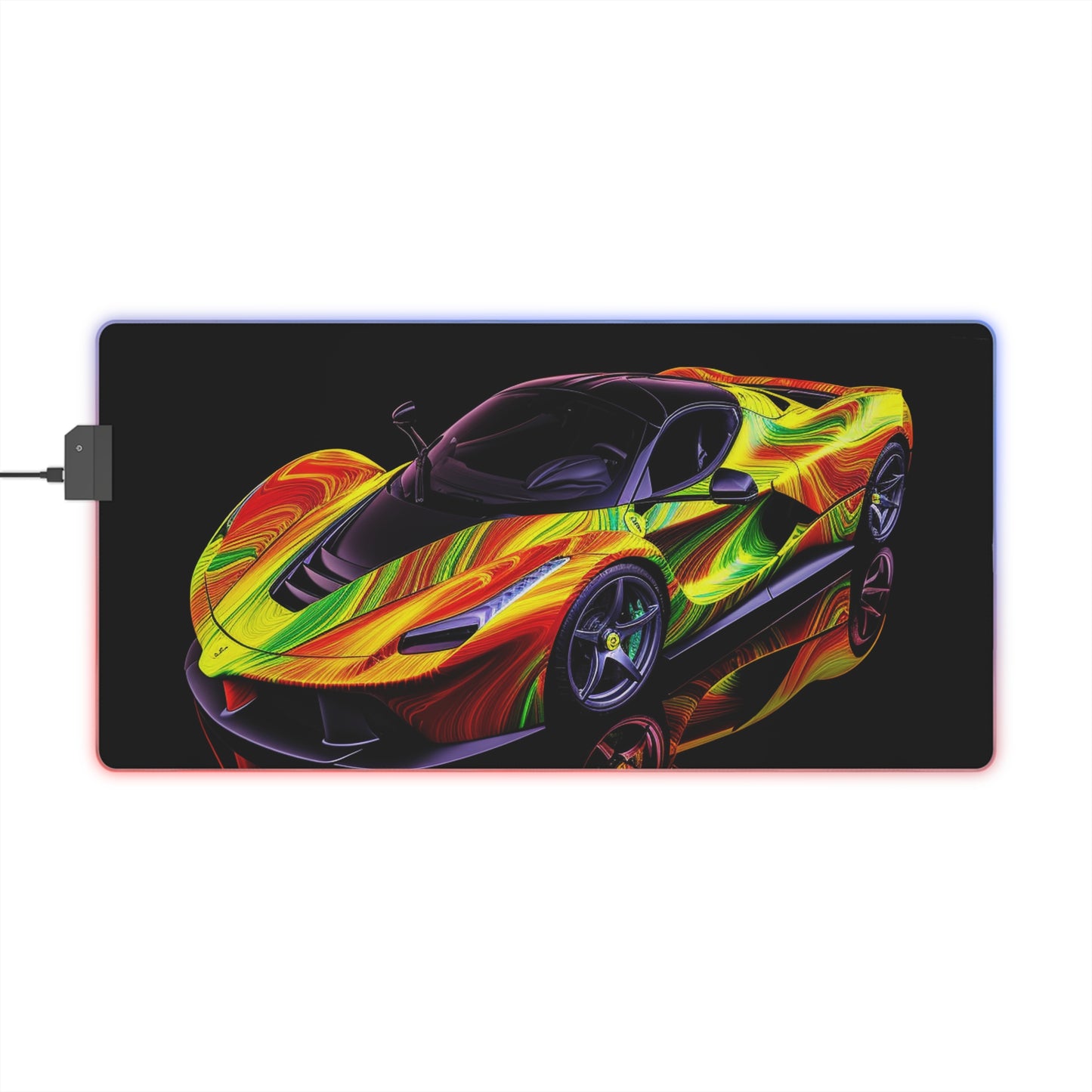 LED Gaming Mouse Pad Ferrari Neon 4