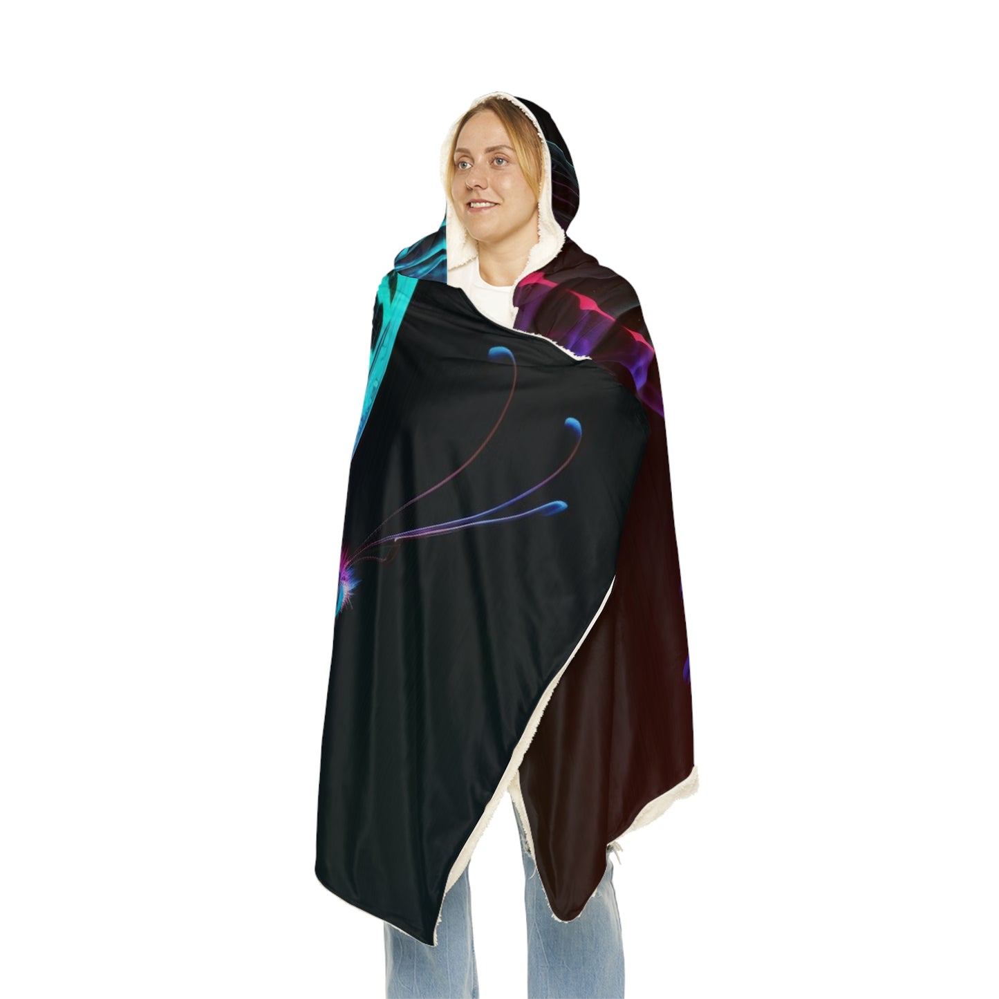 Snuggle Hooded Blanket Raw Hyper Color Butterfly 1