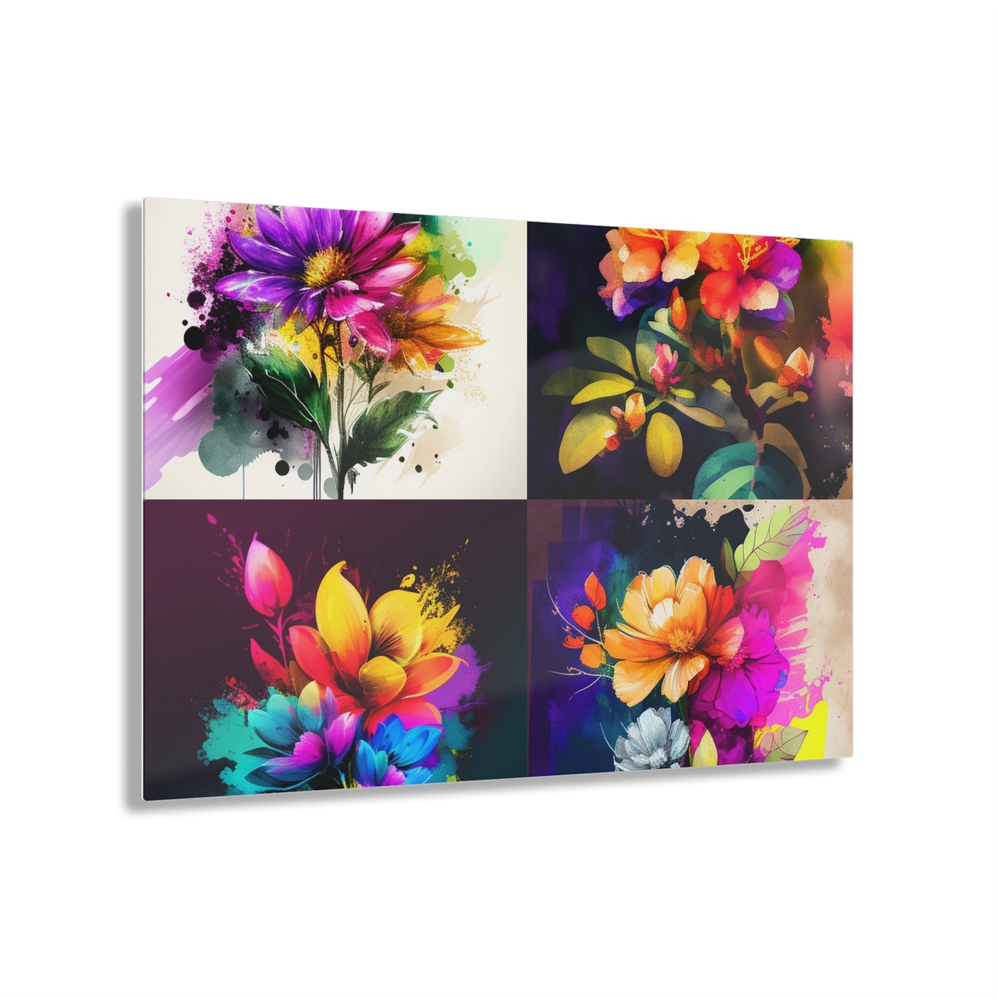 Acrylic Prints Bright Spring Flowers 5