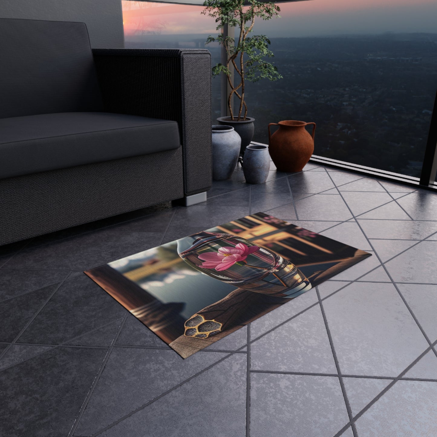 Outdoor Rug  Pink Magnolia 2