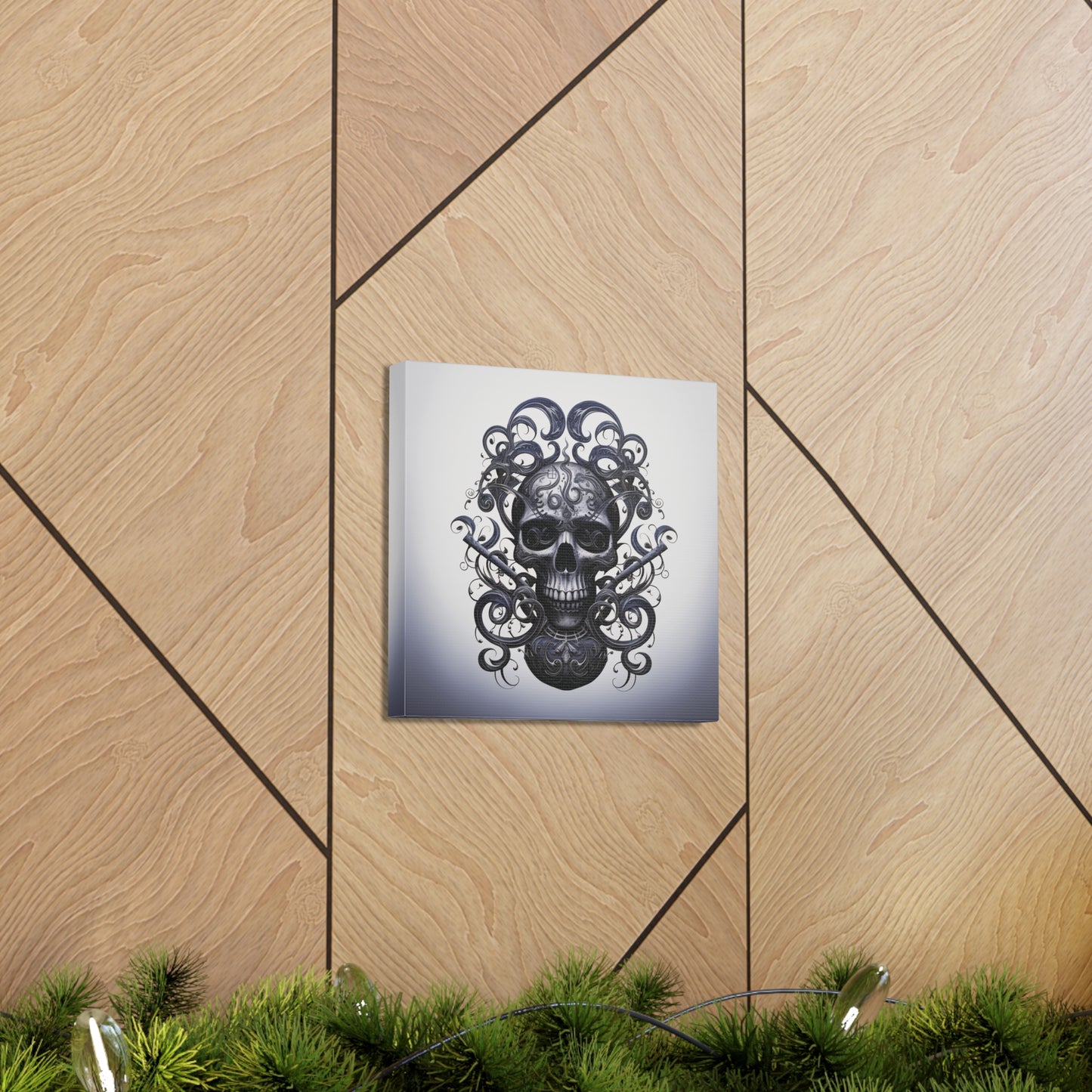 Canvas Gallery Wraps Skull Treble Clef 1