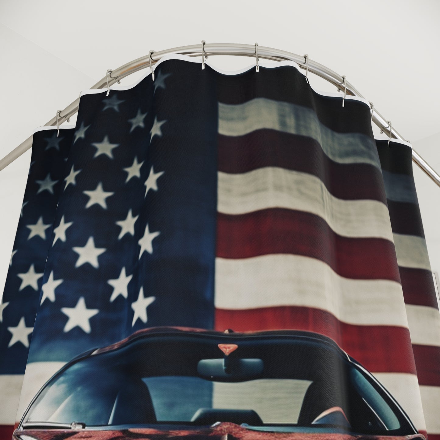 Polyester Shower Curtain Bugatti Flag 3