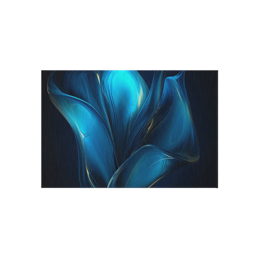 Outdoor Rug  Abstract Blue Tulip 2