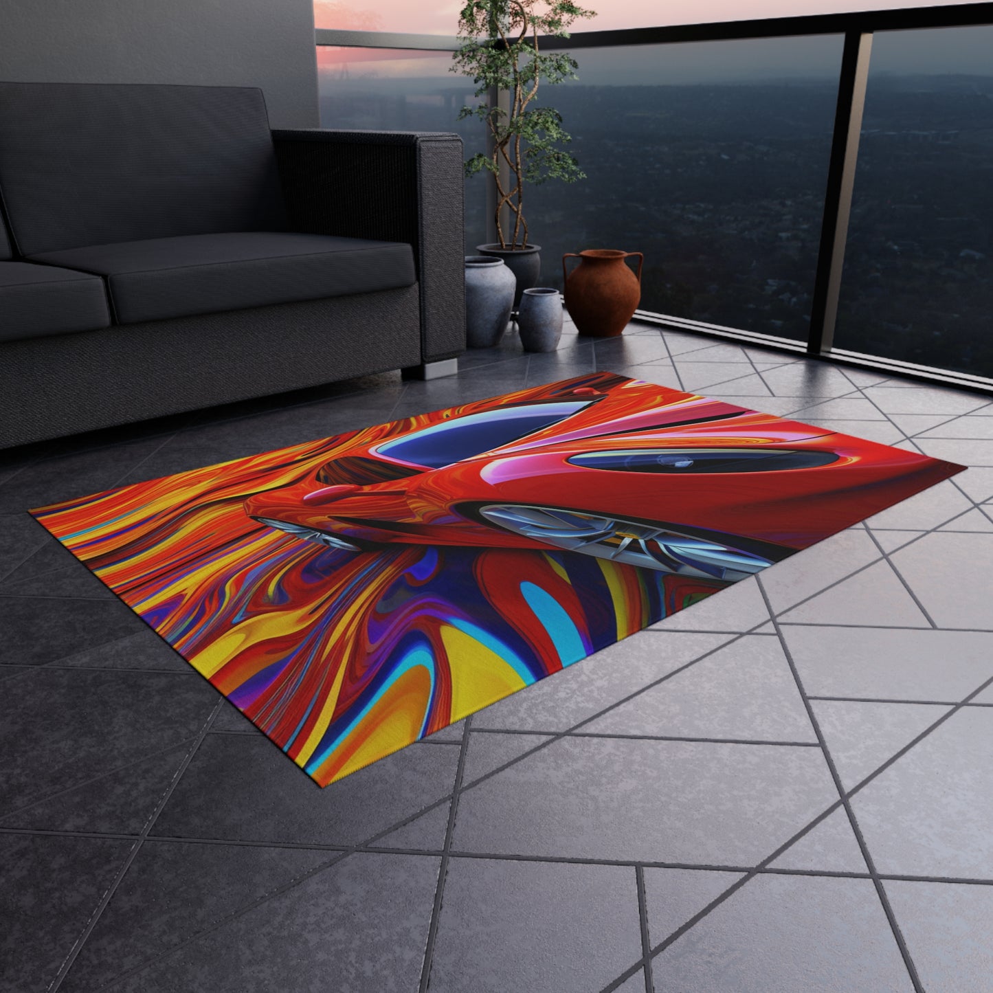 Outdoor Rug  Ferrari Water Fusion 4