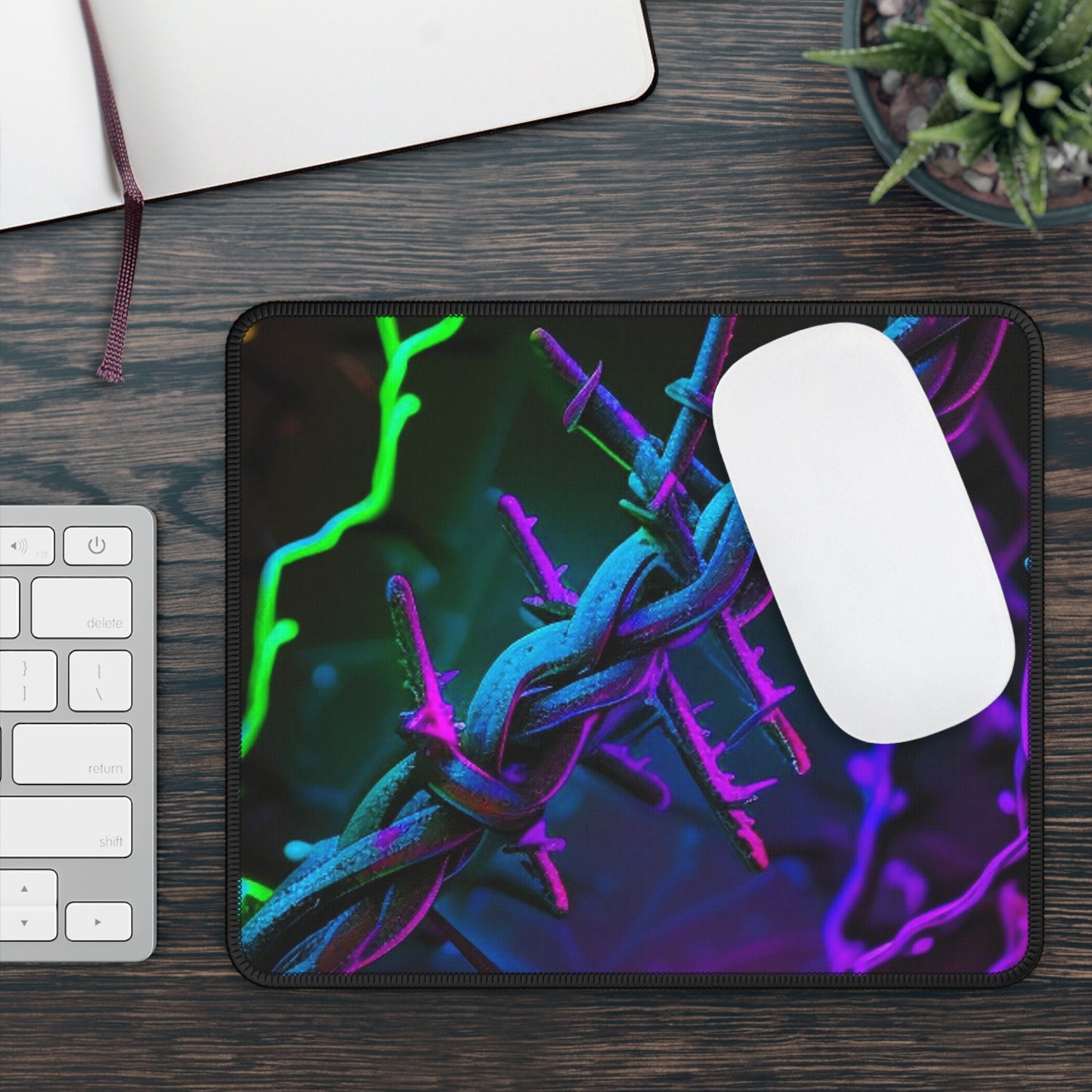 Gaming Mouse Pad  Macro Neon Barbs 4