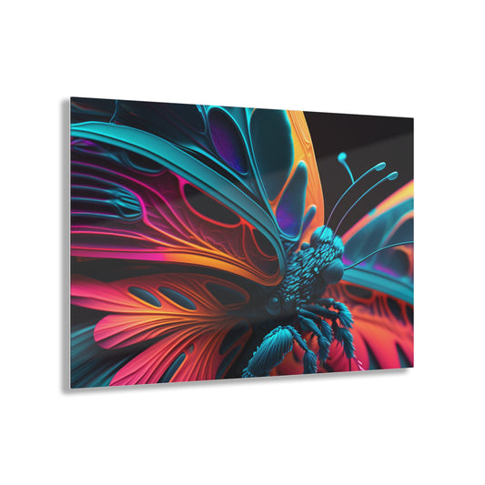 Acrylic Prints Neon Butterfly Macro 4