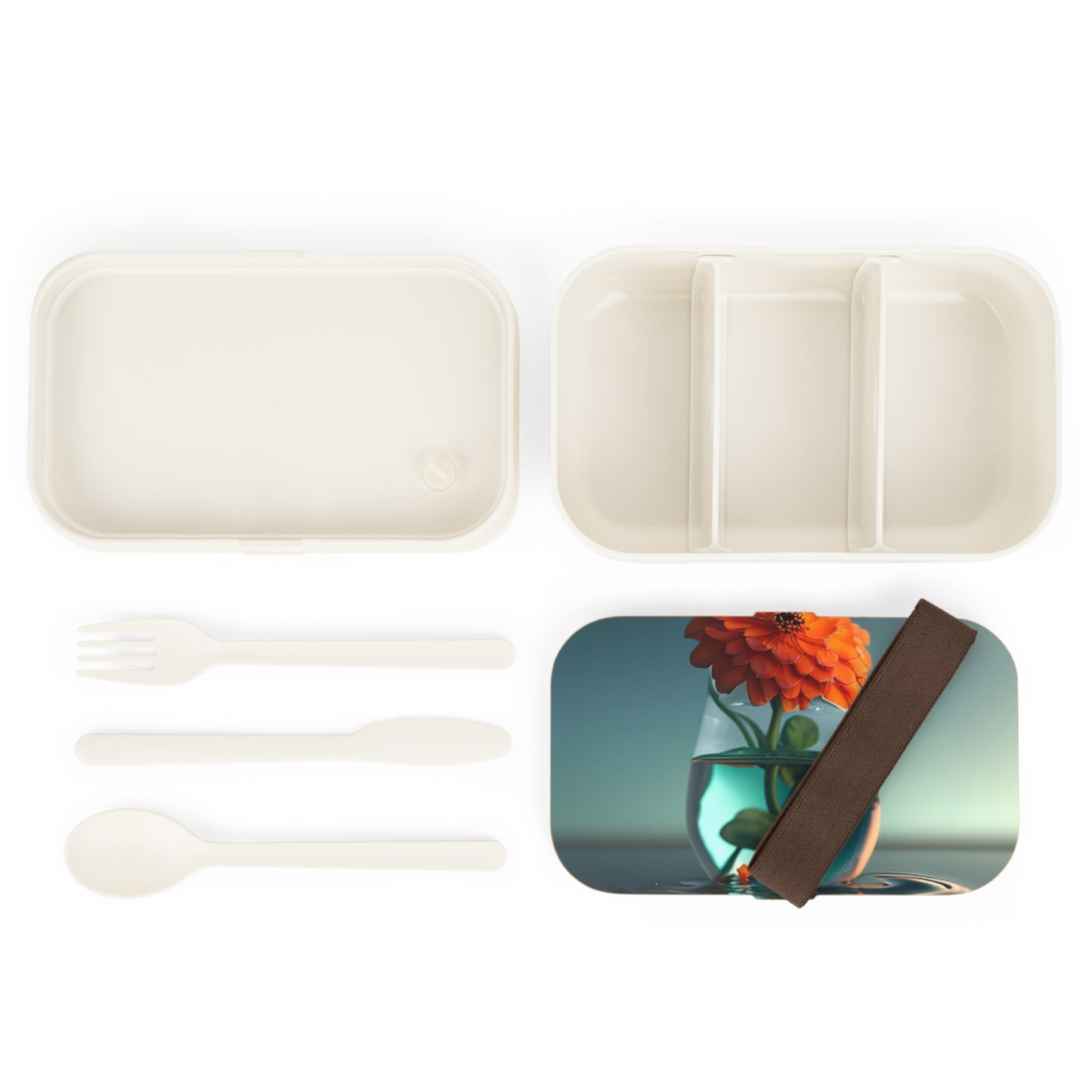 Bento Lunch Box Orange Zinnia 1