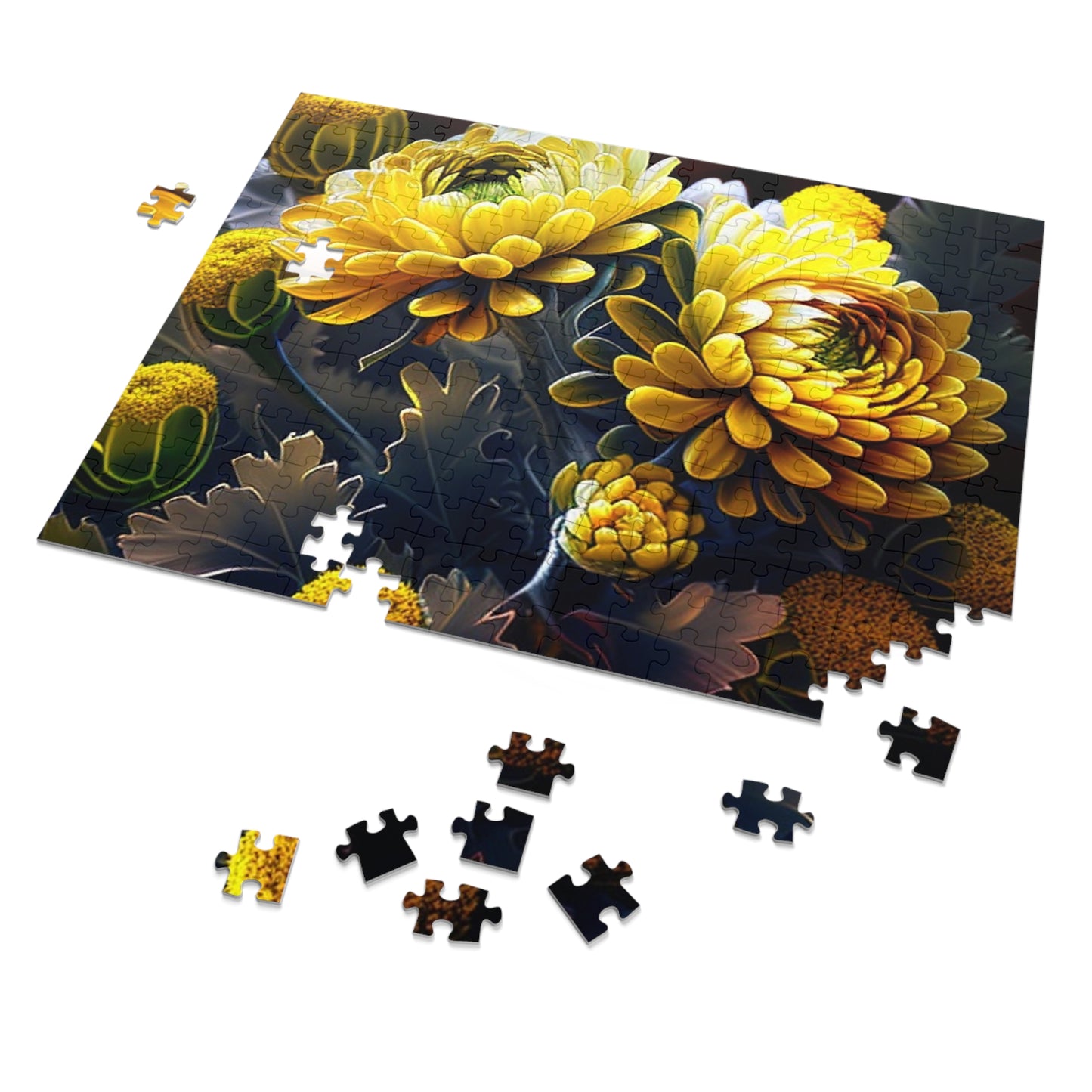 Jigsaw Puzzle (30, 110, 252, 500,1000-Piece) Yellow Hermosas Flores Amarillas 3