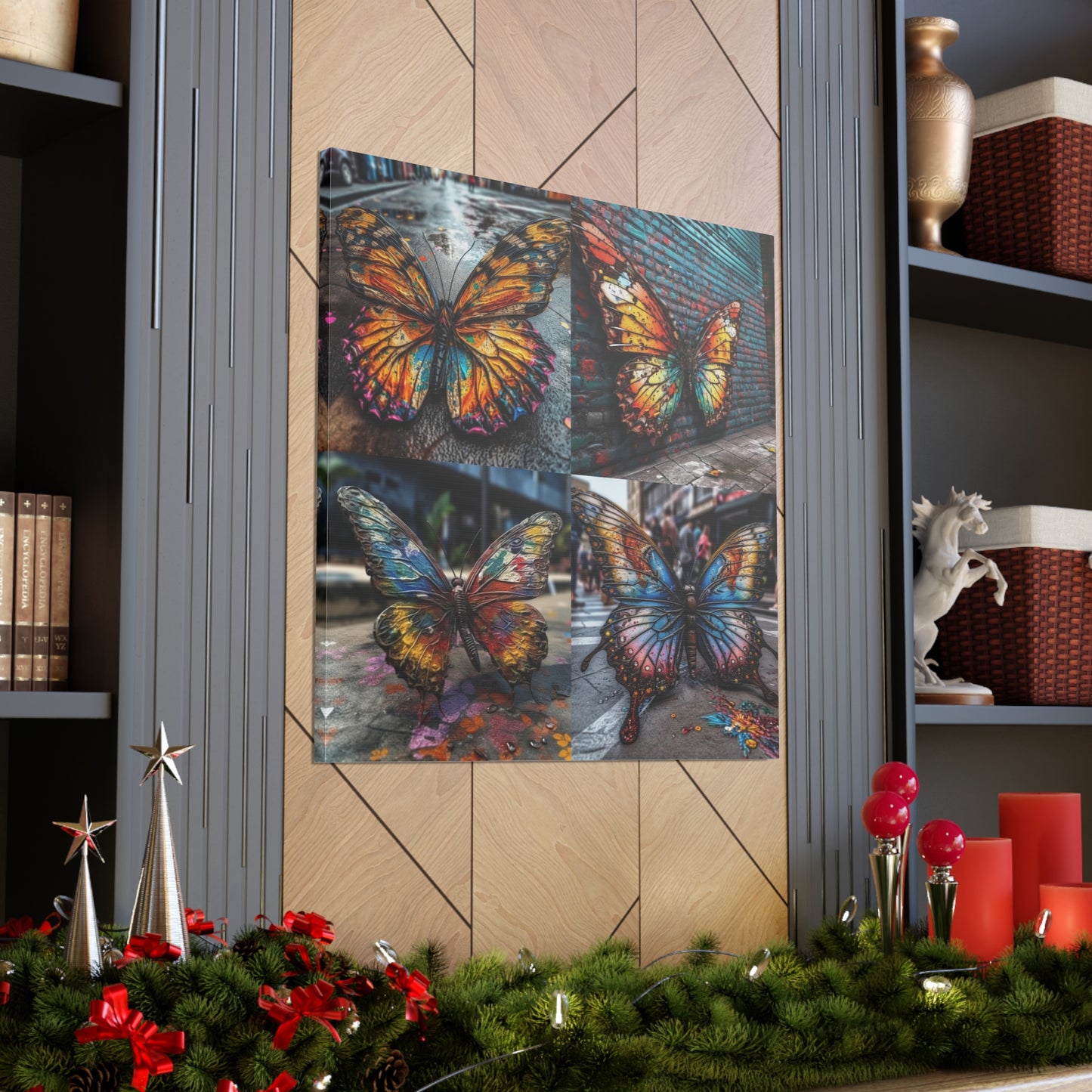 Canvas Gallery Wraps Liquid Street Butterfly 5