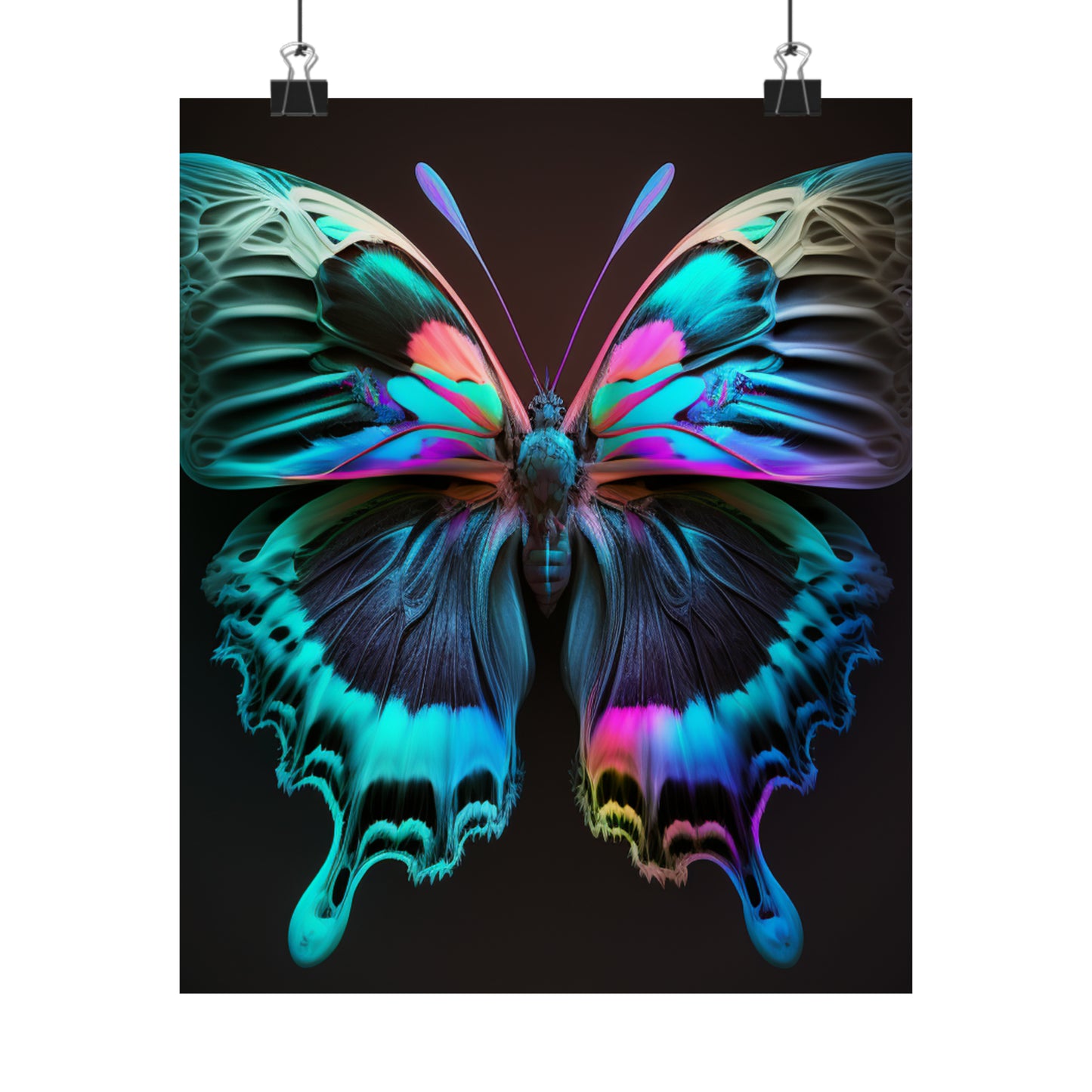 Premium Matte Vertical Posters Raw Florescent Glow 1