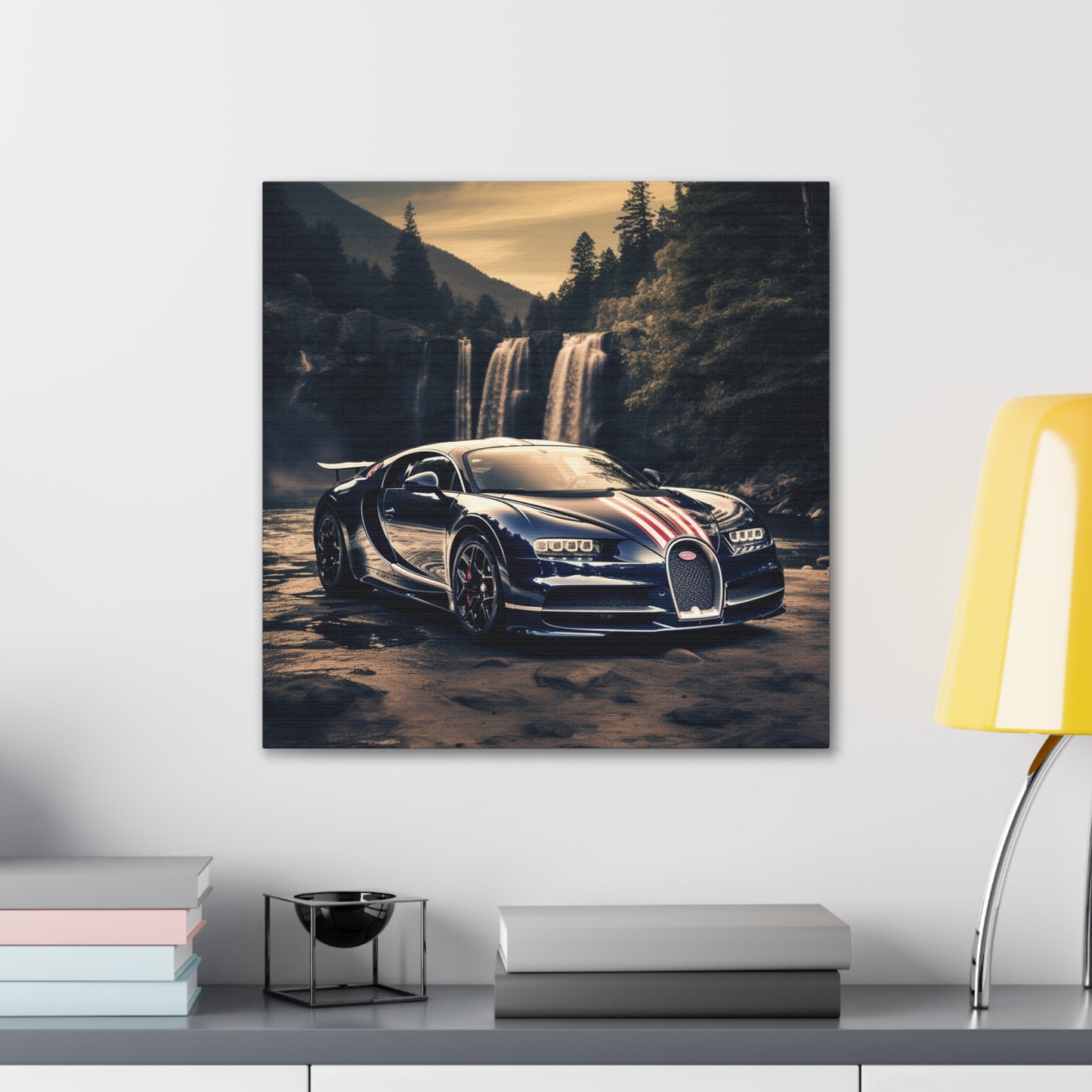 Canvas Gallery Wraps Bugatti Waterfall 2