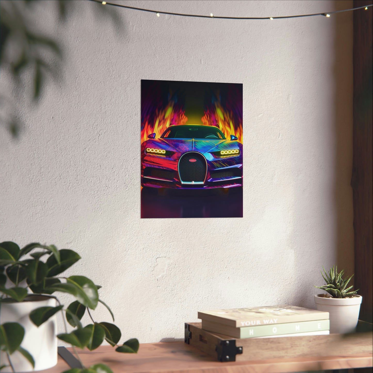 Premium Matte Vertical Posters Florescent Bugatti Flair 3