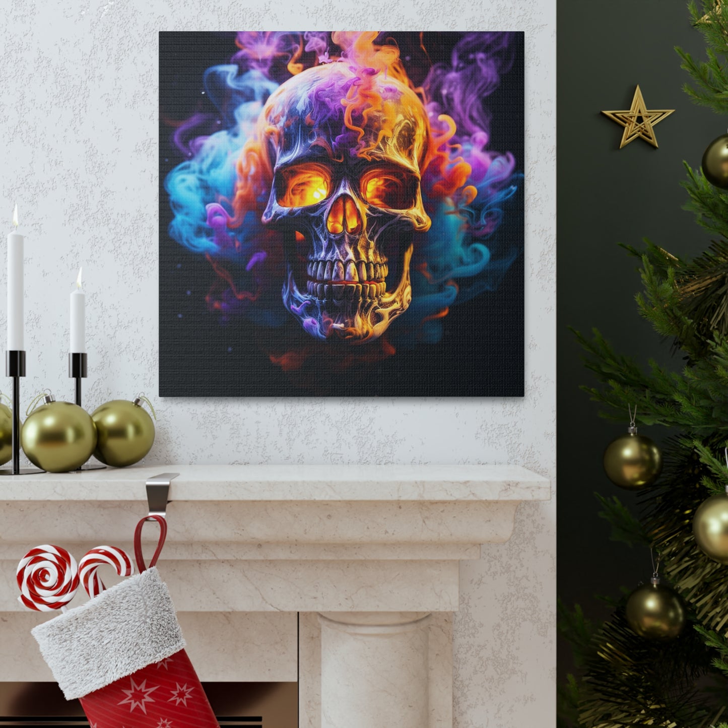 Canvas Gallery Wraps Macro Skull 2