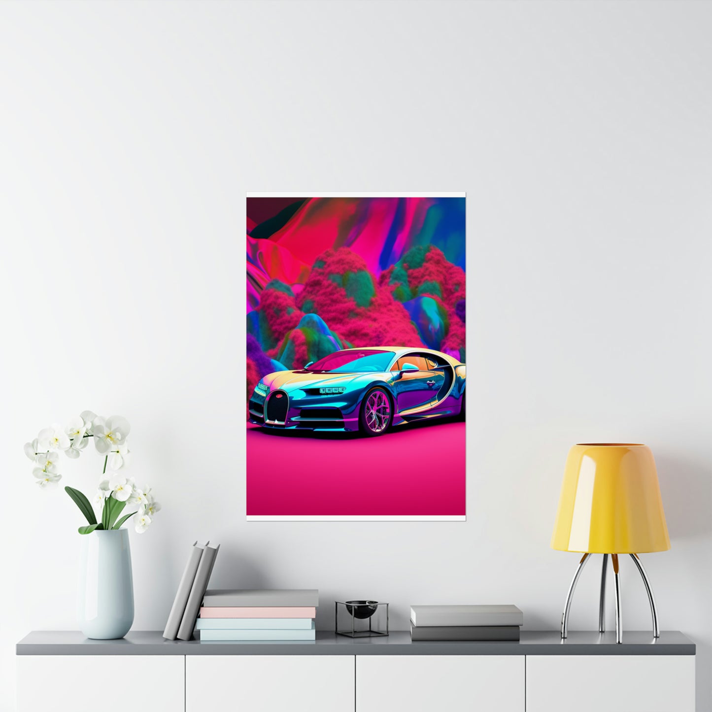 Premium Matte Vertical Posters Florescent Bugatti Flair 4