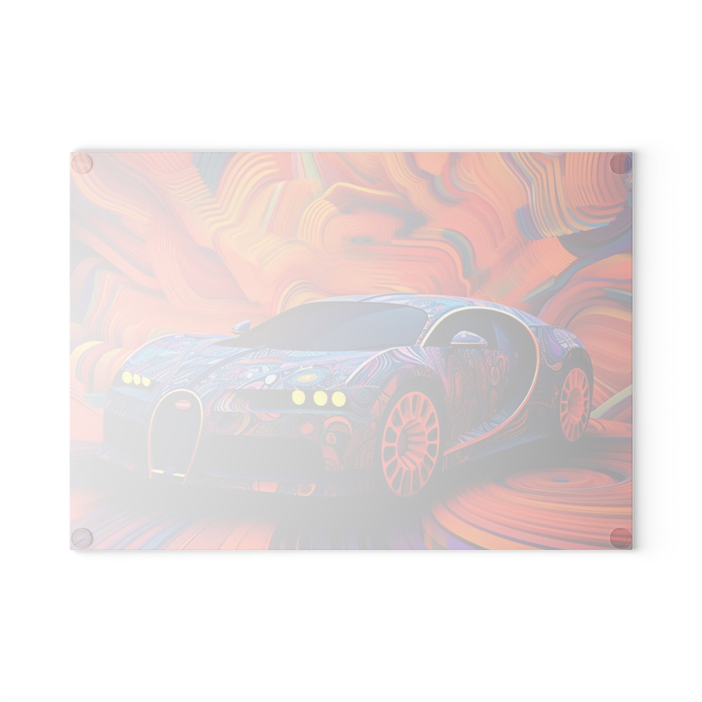 Glass Cutting Board Bugatti Abstract Concept 4