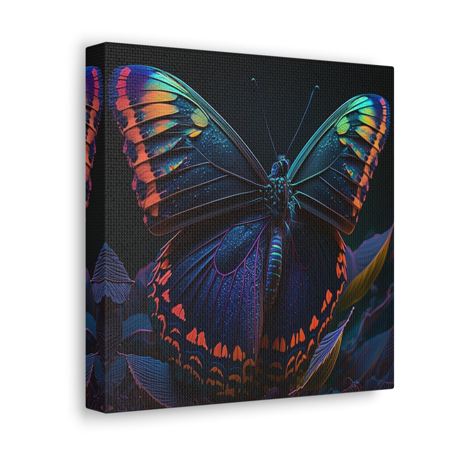 Canvas Gallery Wraps Hue Neon Butterfly 3