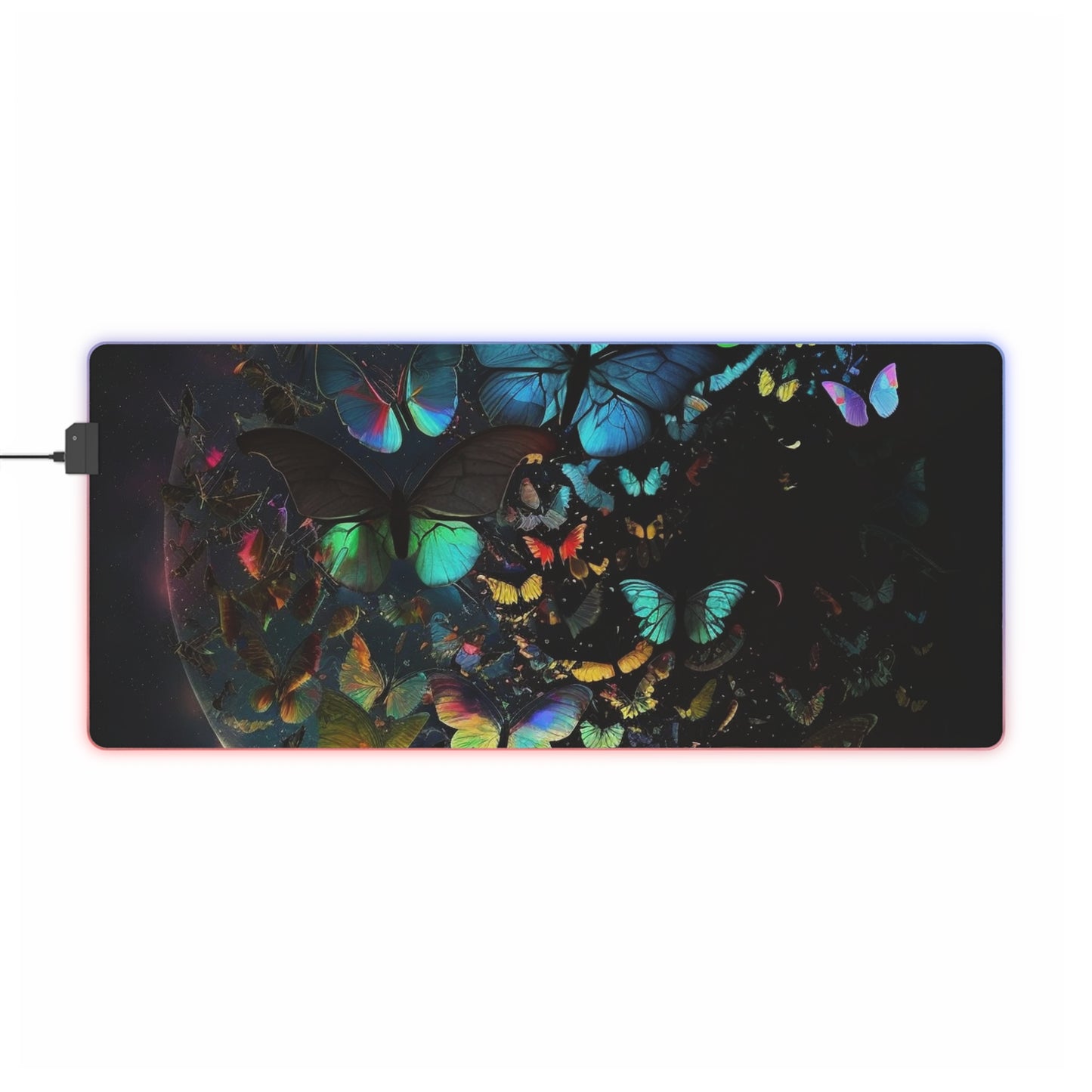 LED Gaming Mouse Pad Moon Butterfly 4