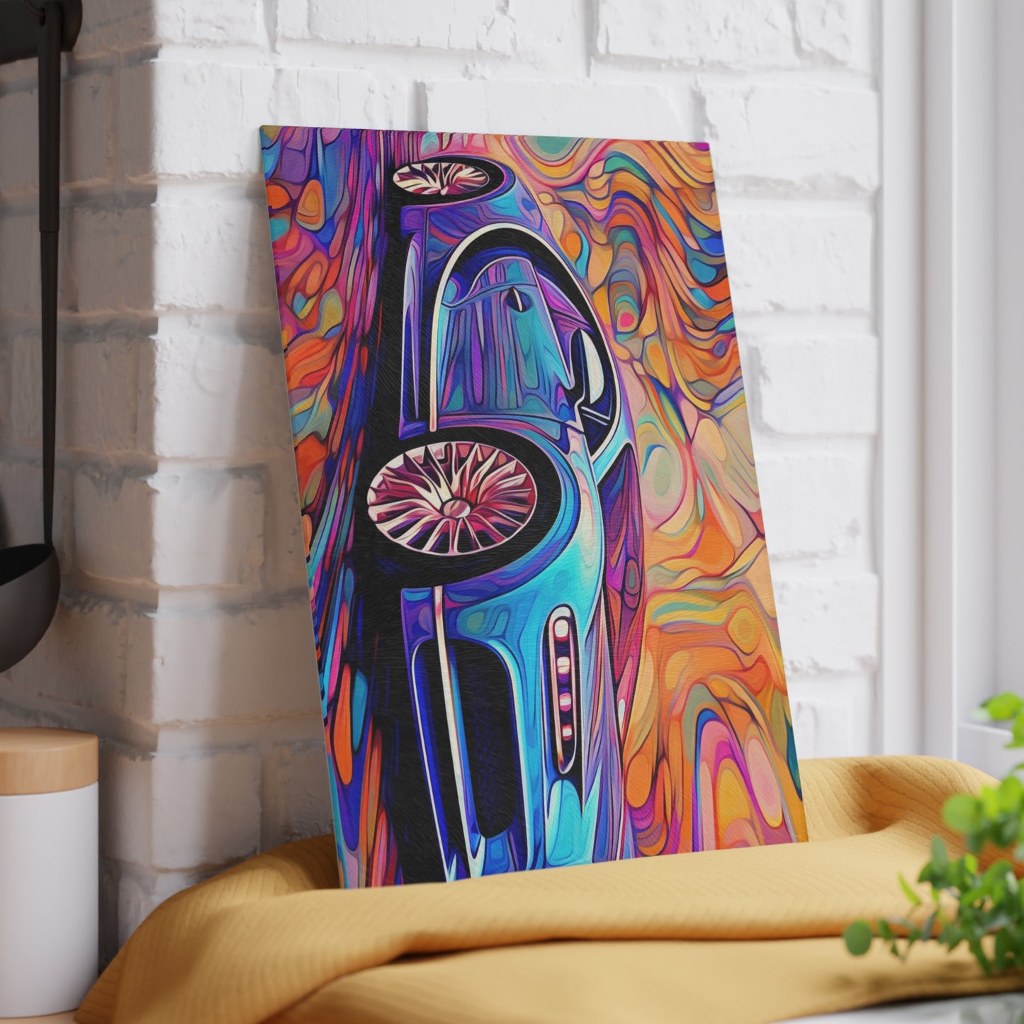 Glass Cutting Board Bugatti Abstract Concept 3