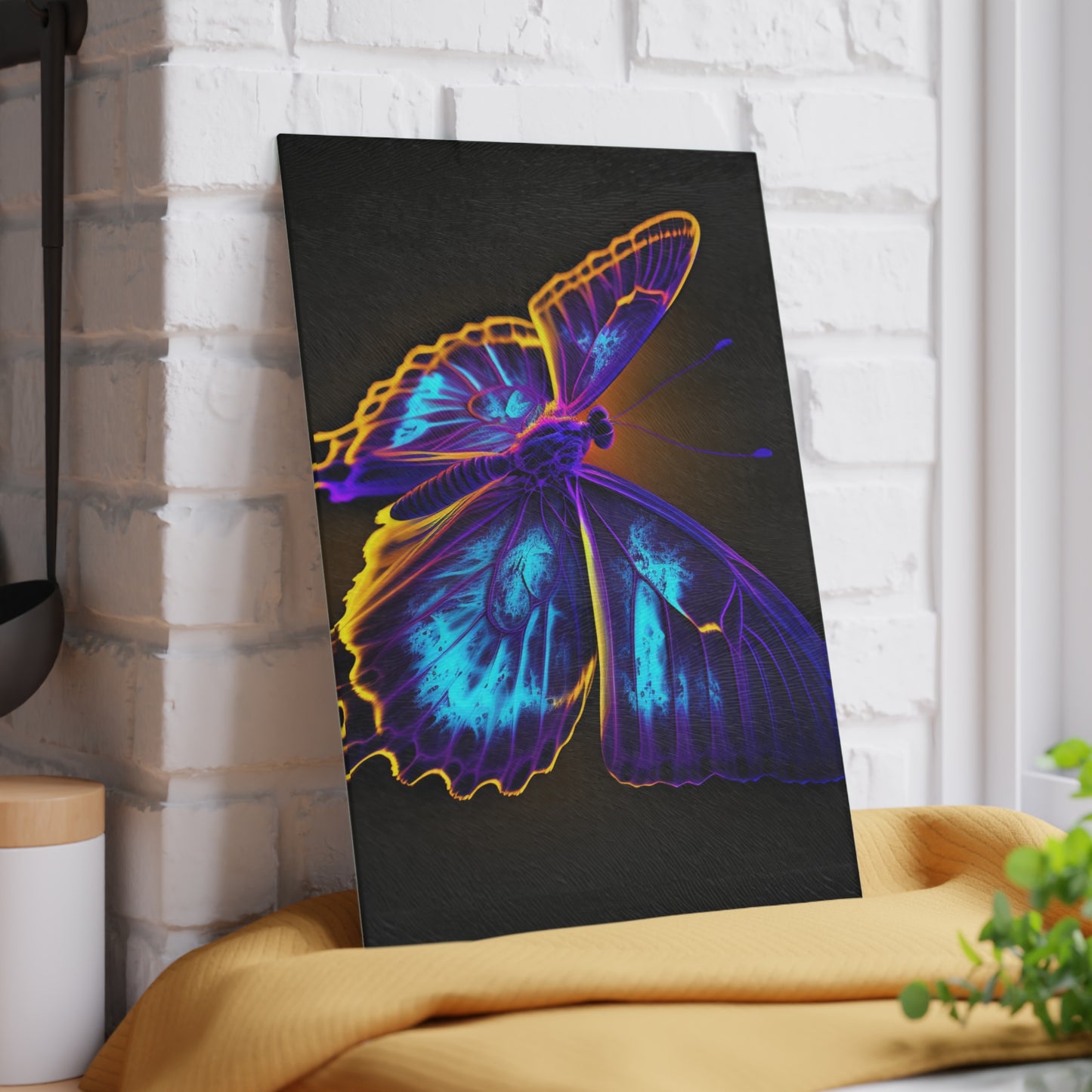 Glass Cutting Board Thermal Butterfly 4