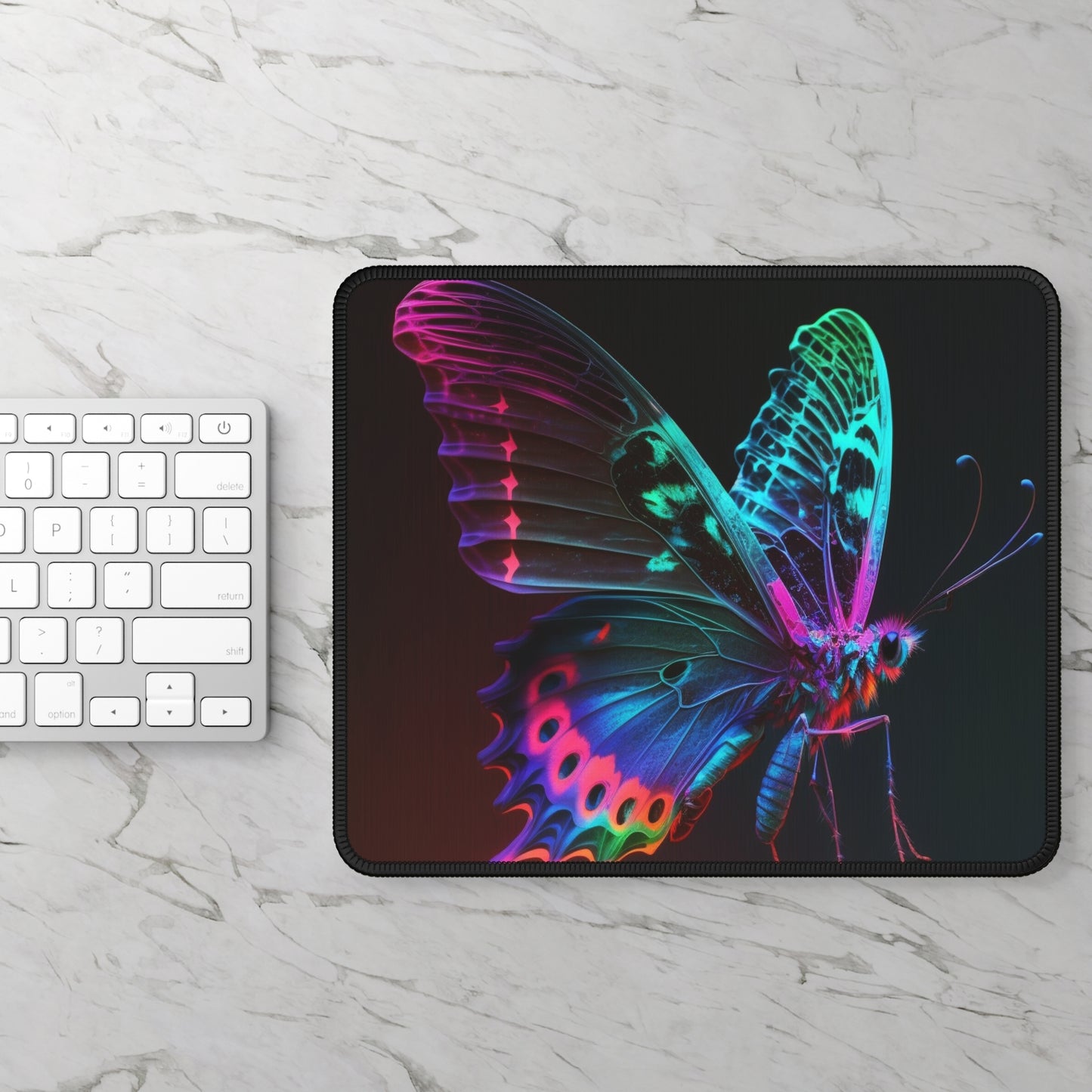 Gaming Mouse Pad  Raw Hyper Color Butterfly 1