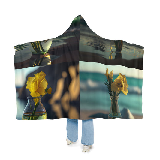 Snuggle Hooded Blanket Yellow Gladiolus glass 5