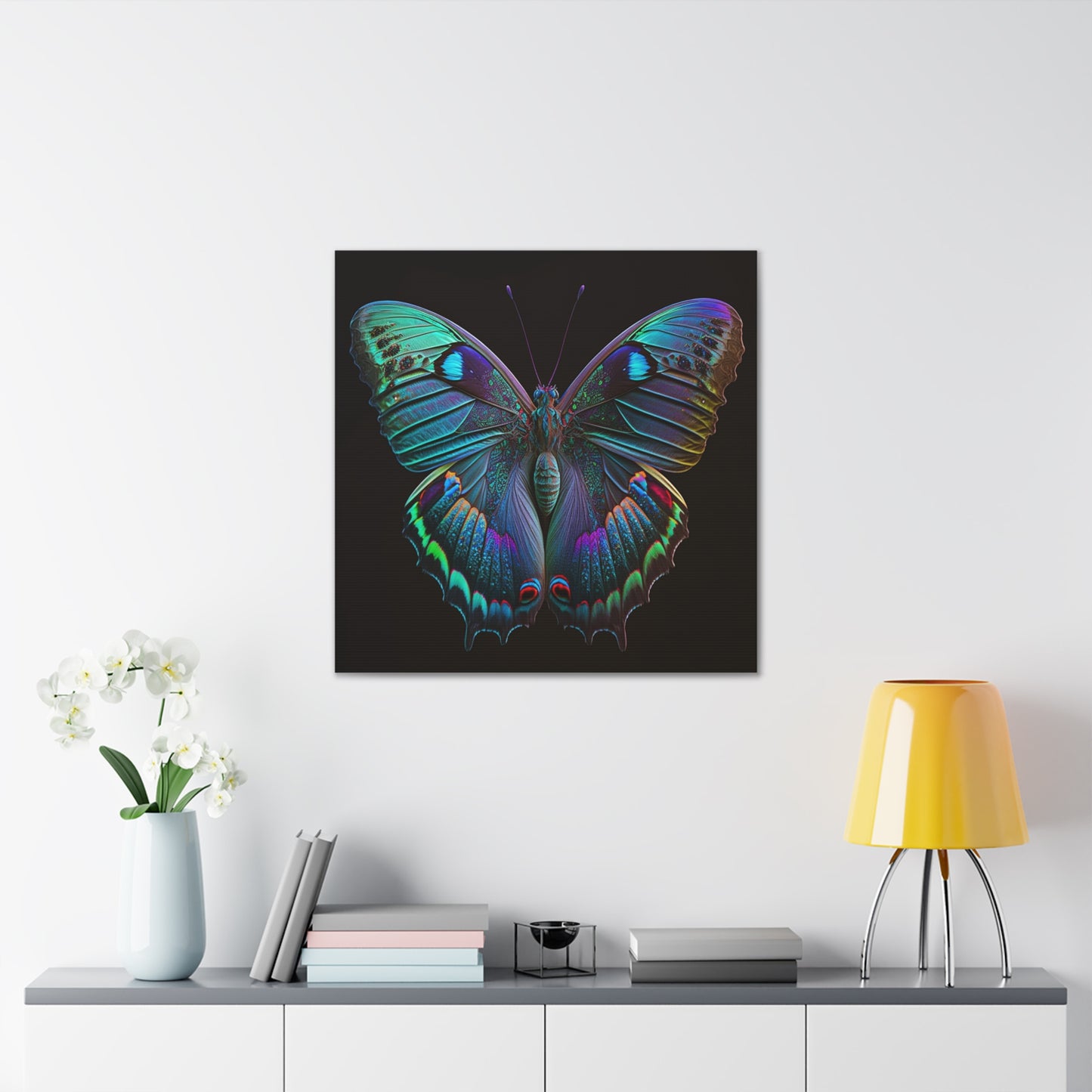 Canvas Gallery Wraps Hue Neon Butterfly 4