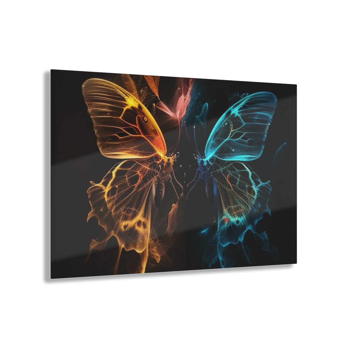 Acrylic Prints Kiss Neon Butterfly 4