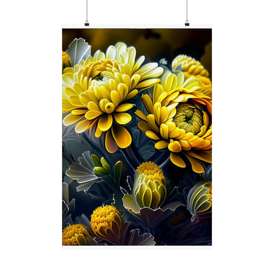 Premium Matte Vertical Posters Yellow Hermosas Flores Amarillas 4