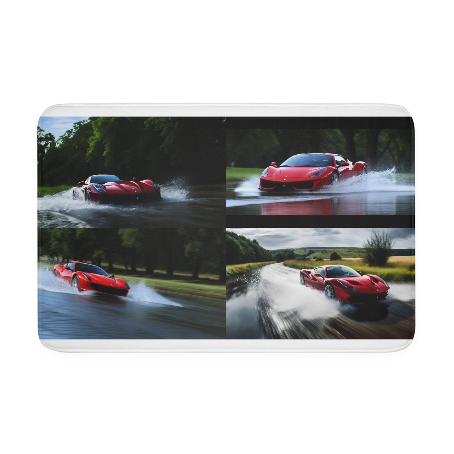 Memory Foam Bath Mat Water Ferrari Splash 5