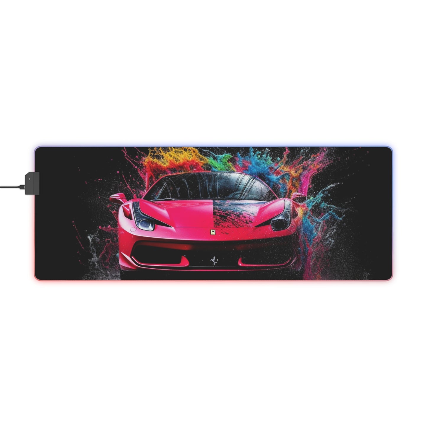 LED Gaming Mouse Pad Ferrari Water Splash 2