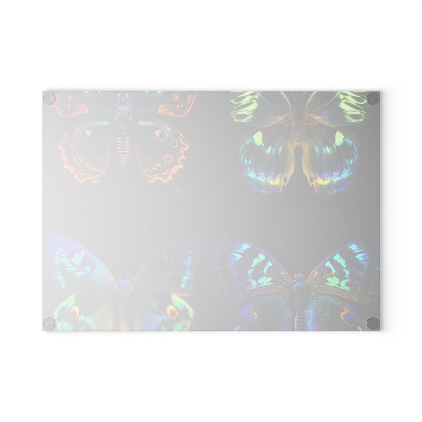 Glass Cutting Board Neon Hue Butterfly 5