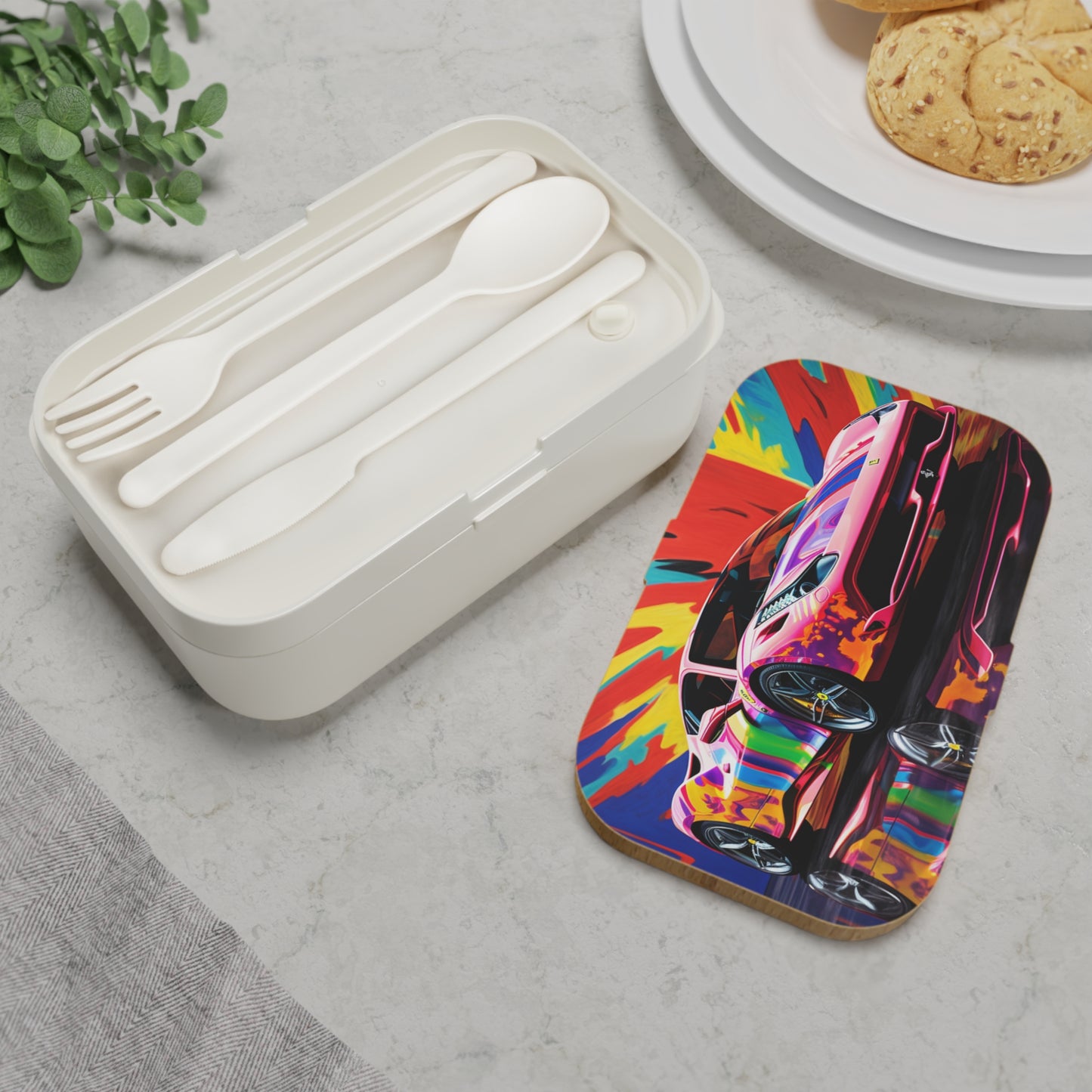 Bento Lunch Box Hyper Colorfull Ferrari 3
