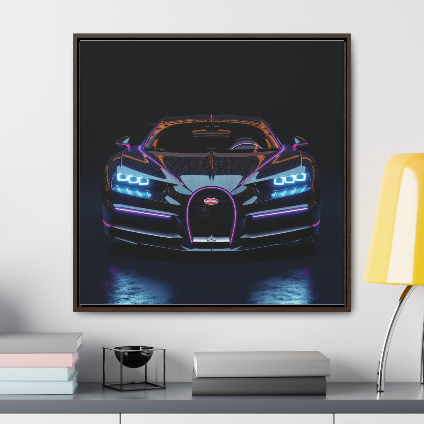 Gallery Canvas Wraps, Square Frame Hyper Bugatti Chiron 2