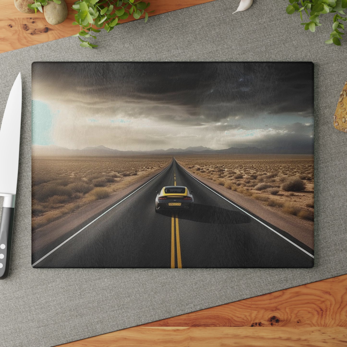 Glass Cutting Board Ferrari Road 2