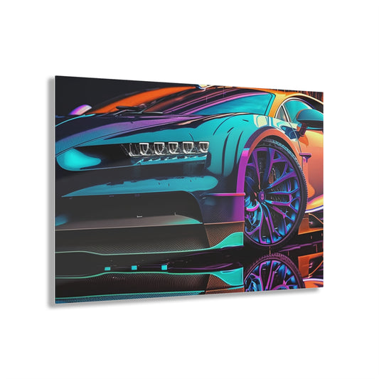 Acrylic Prints Bugatti Neon Chiron 1