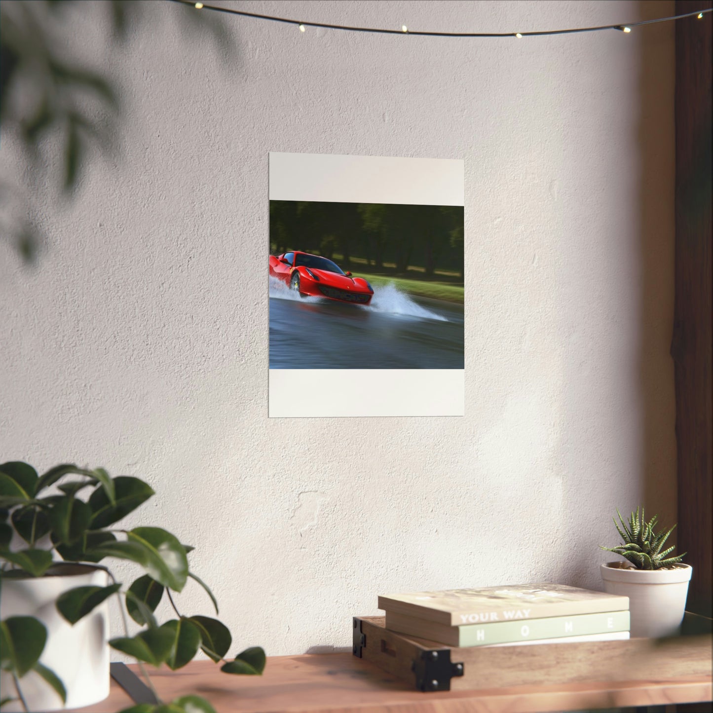 Premium Matte Vertical Posters Water Ferrari Splash 3