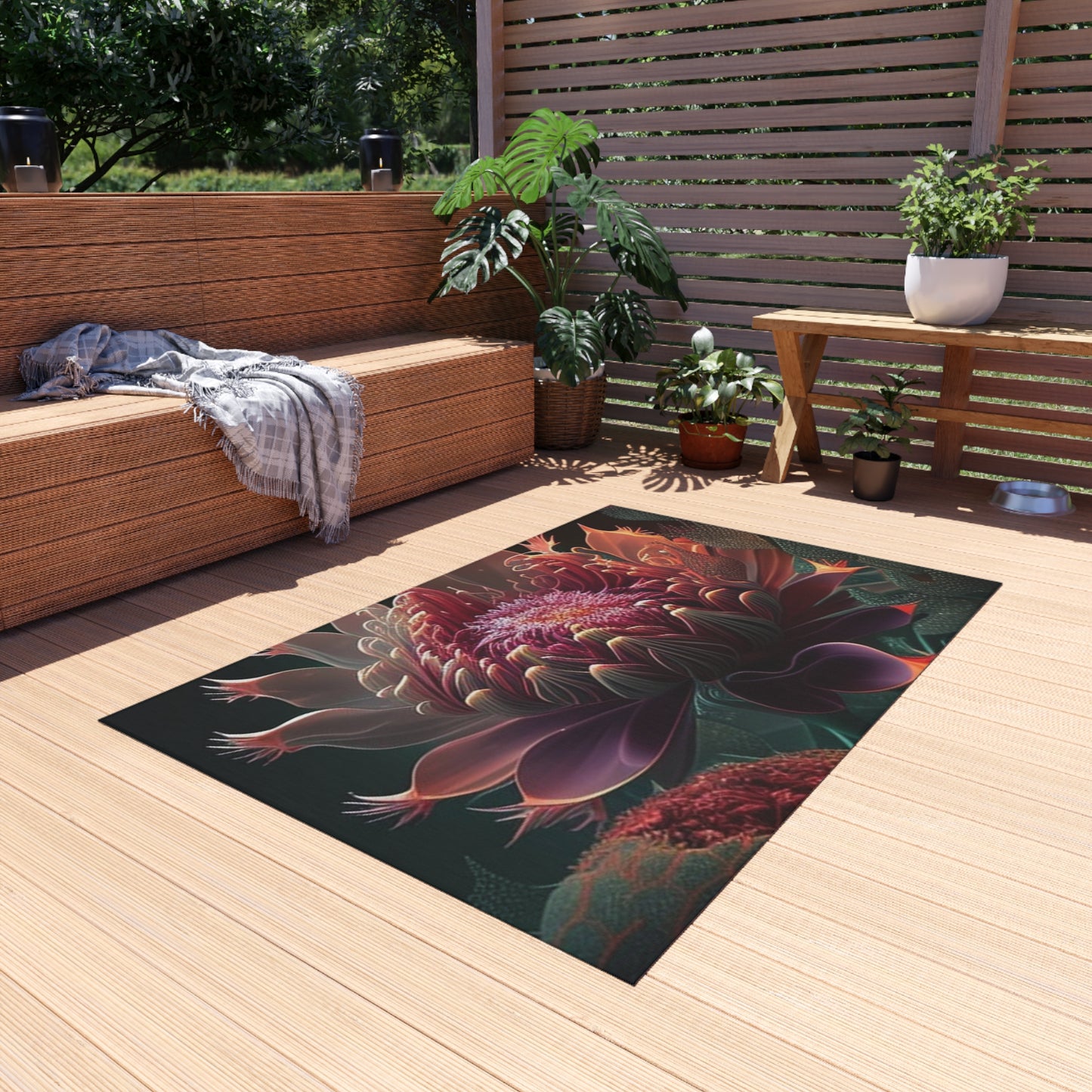 Outdoor Rug  Flower Arangment 1