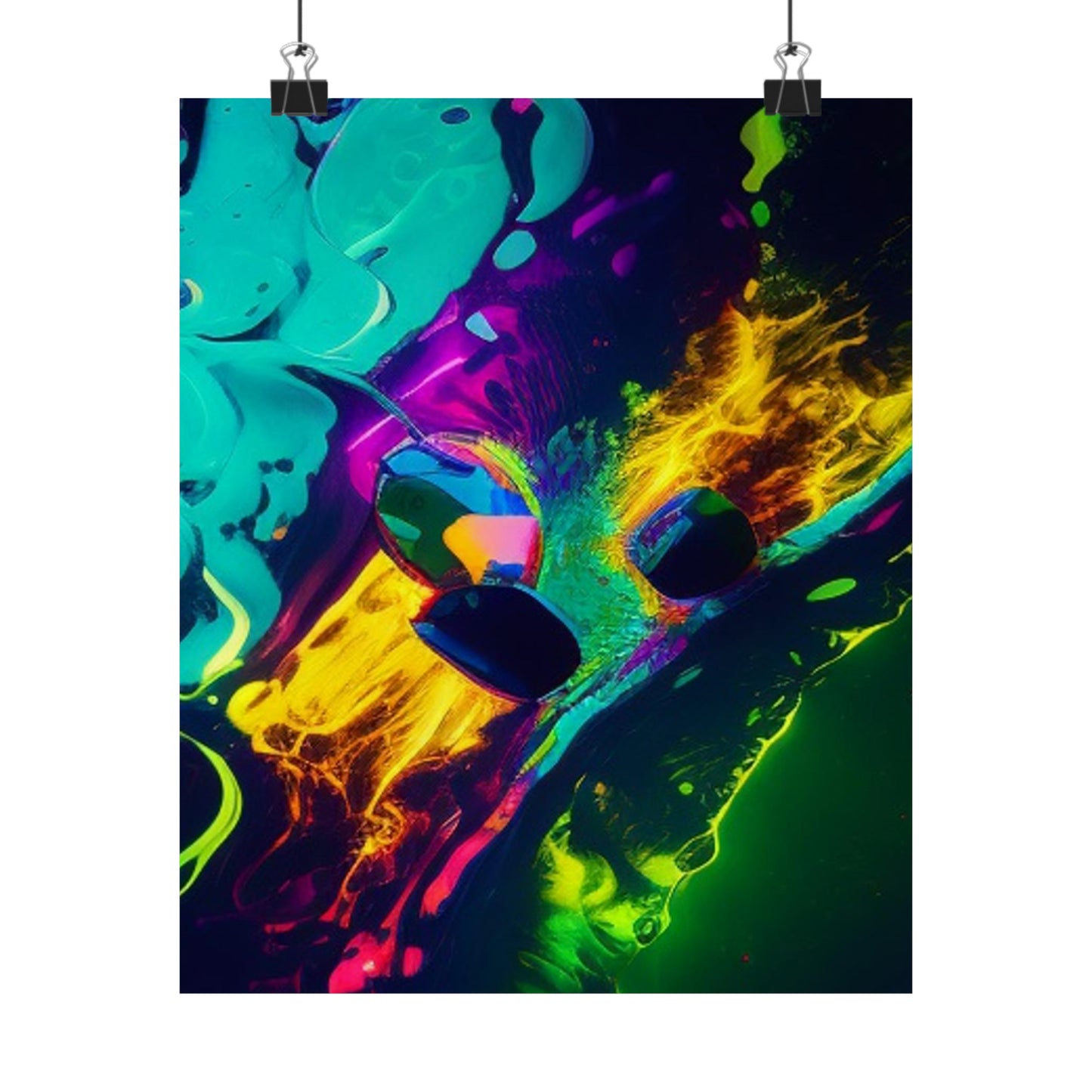 Premium Matte Vertical Posters Florescent Glow 4