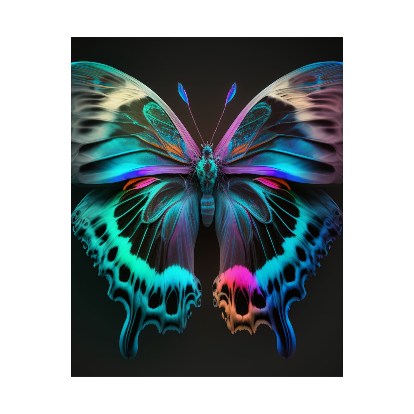 Premium Matte Vertical Posters Raw Florescent Glow 2