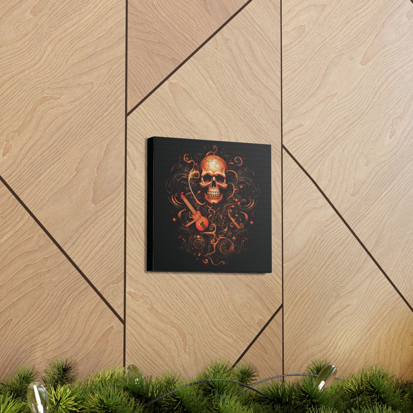 Canvas Gallery Wraps Skull Treble Clef 4