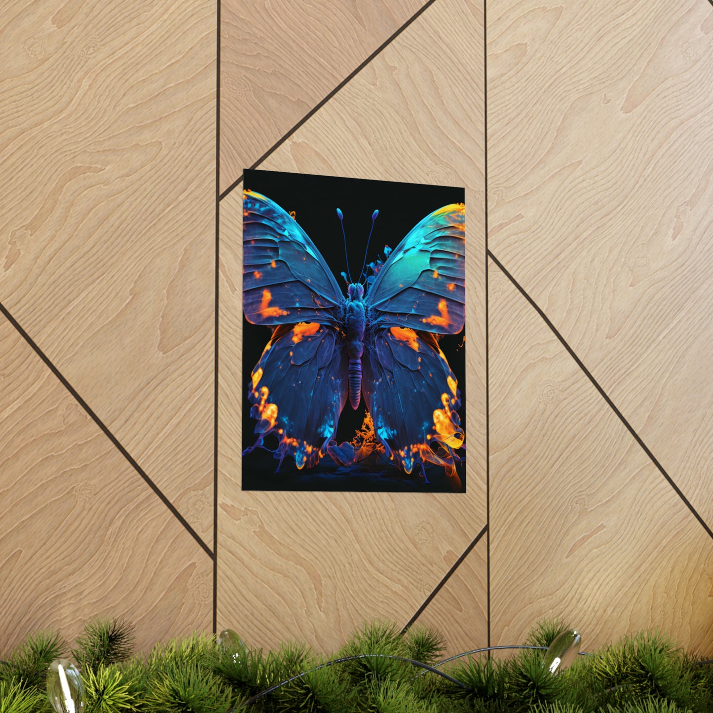 Premium Matte Vertical Posters Thermal Butterfly 3