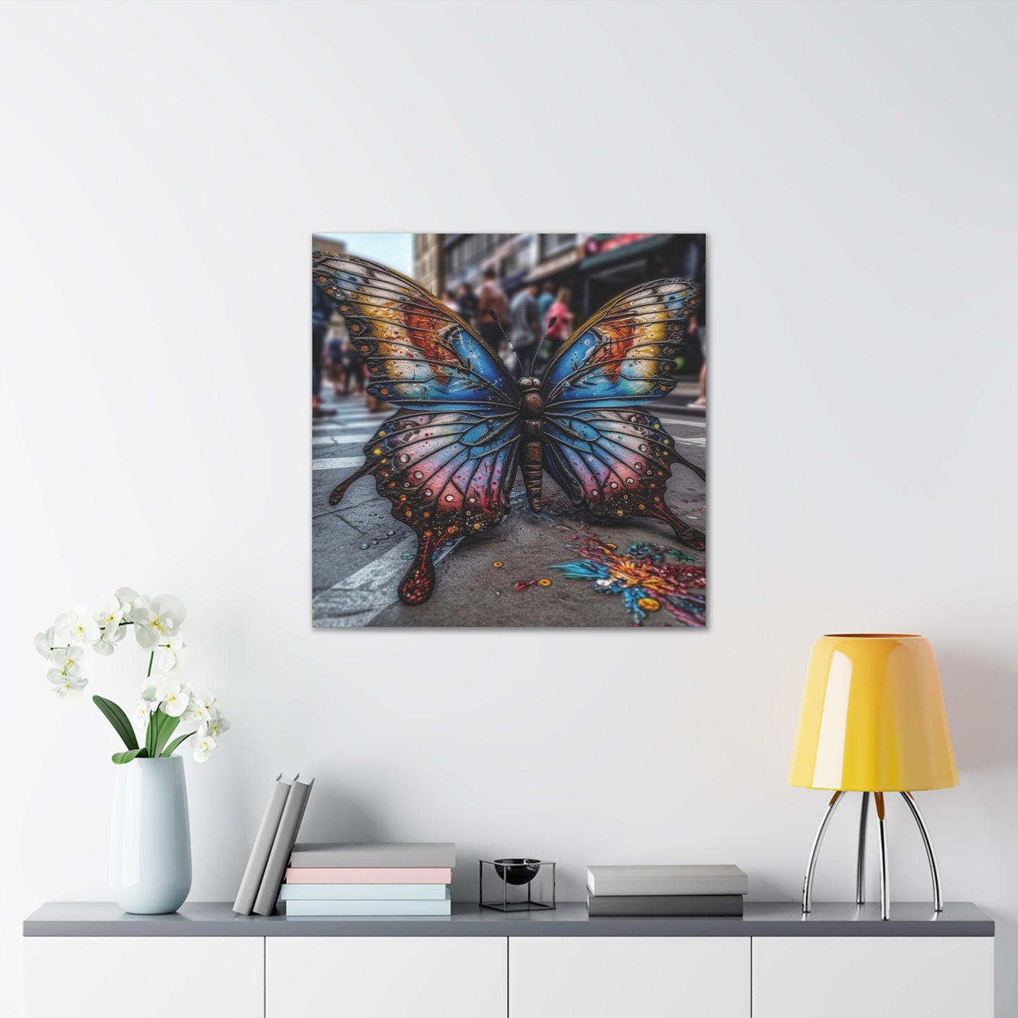 Canvas Gallery Wraps Liquid Street Butterfly 4