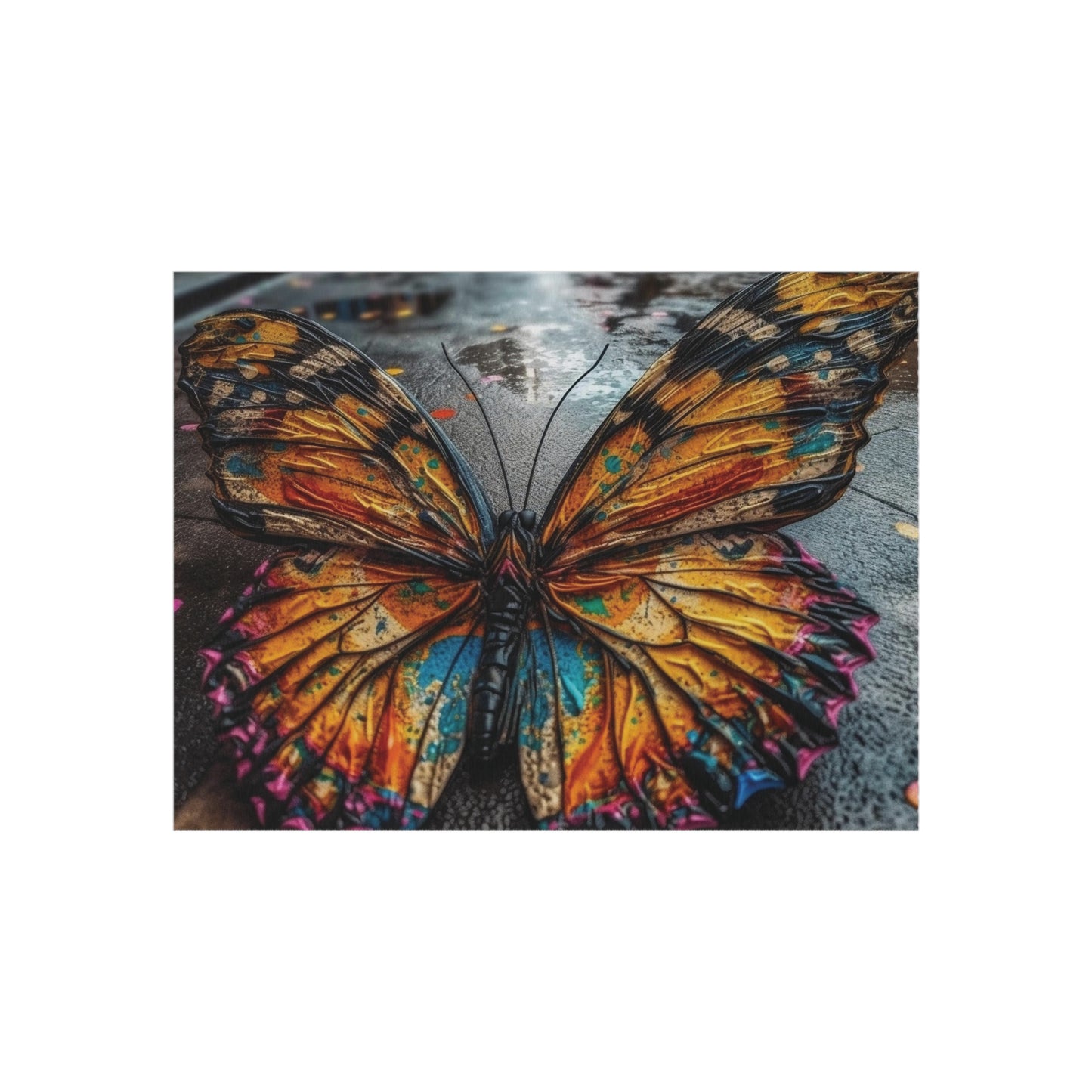 Outdoor Rug  Liquid Street Butterfly 1