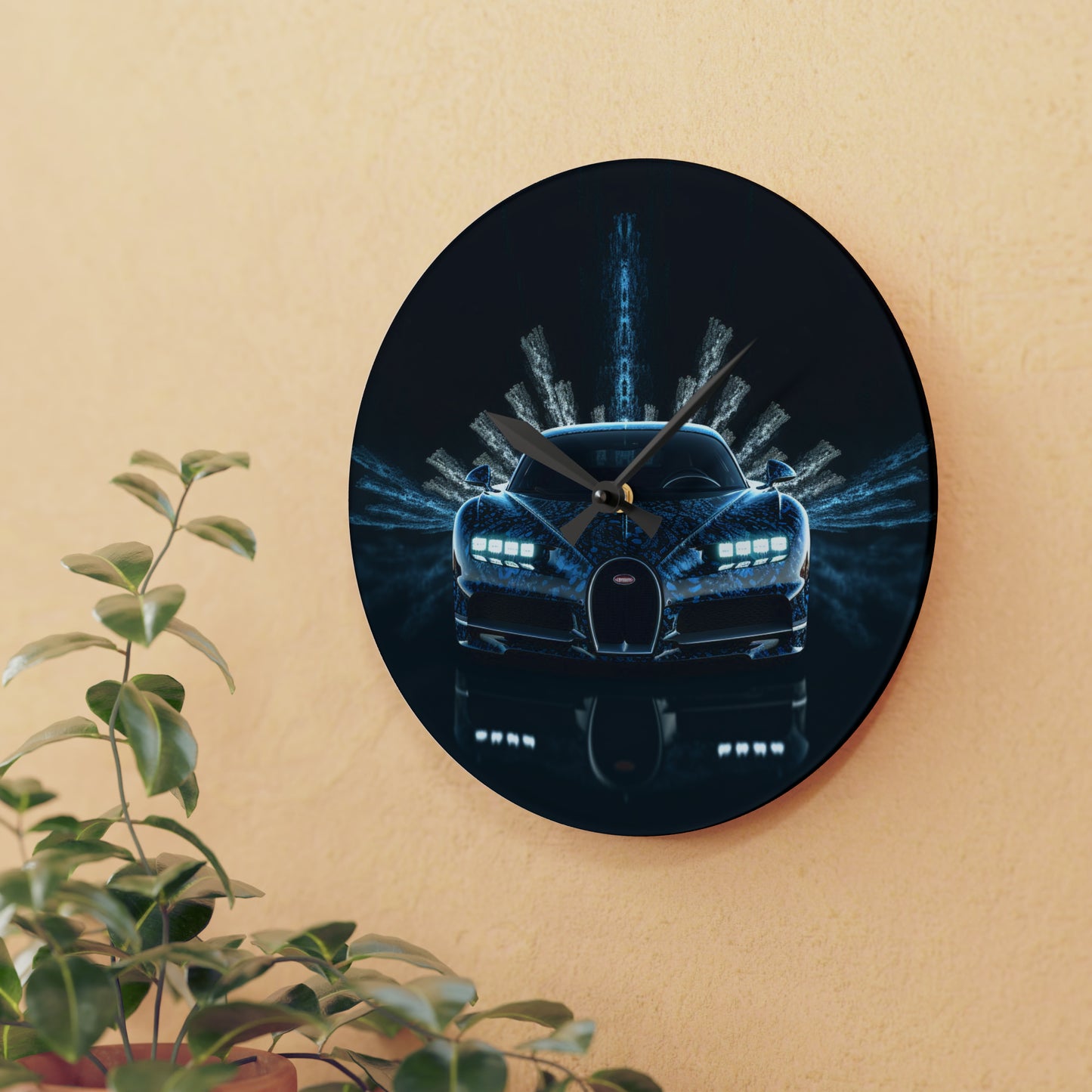 Acrylic Wall Clock Hyper Bugatti 2