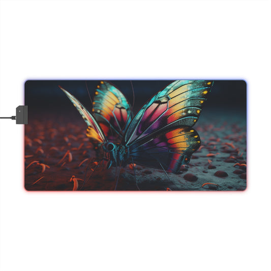 LED Gaming Mouse Pad Hyper Colorful Butterfly Macro 1