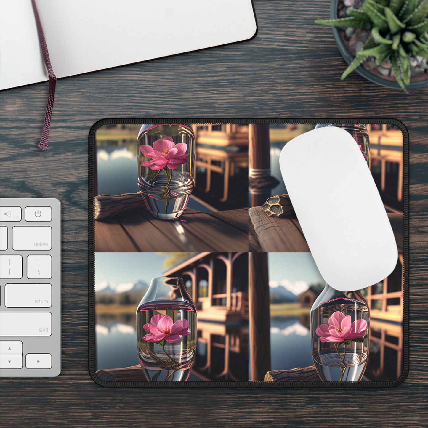 Gaming Mouse Pad  Pink Magnolia 5