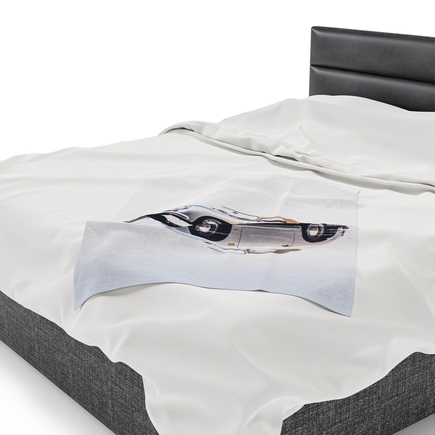 Velveteen Plush Blanket 911 Speedster on water 2