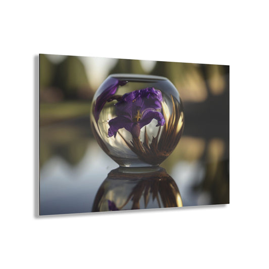 Acrylic Prints Purple Iris in a vase 2