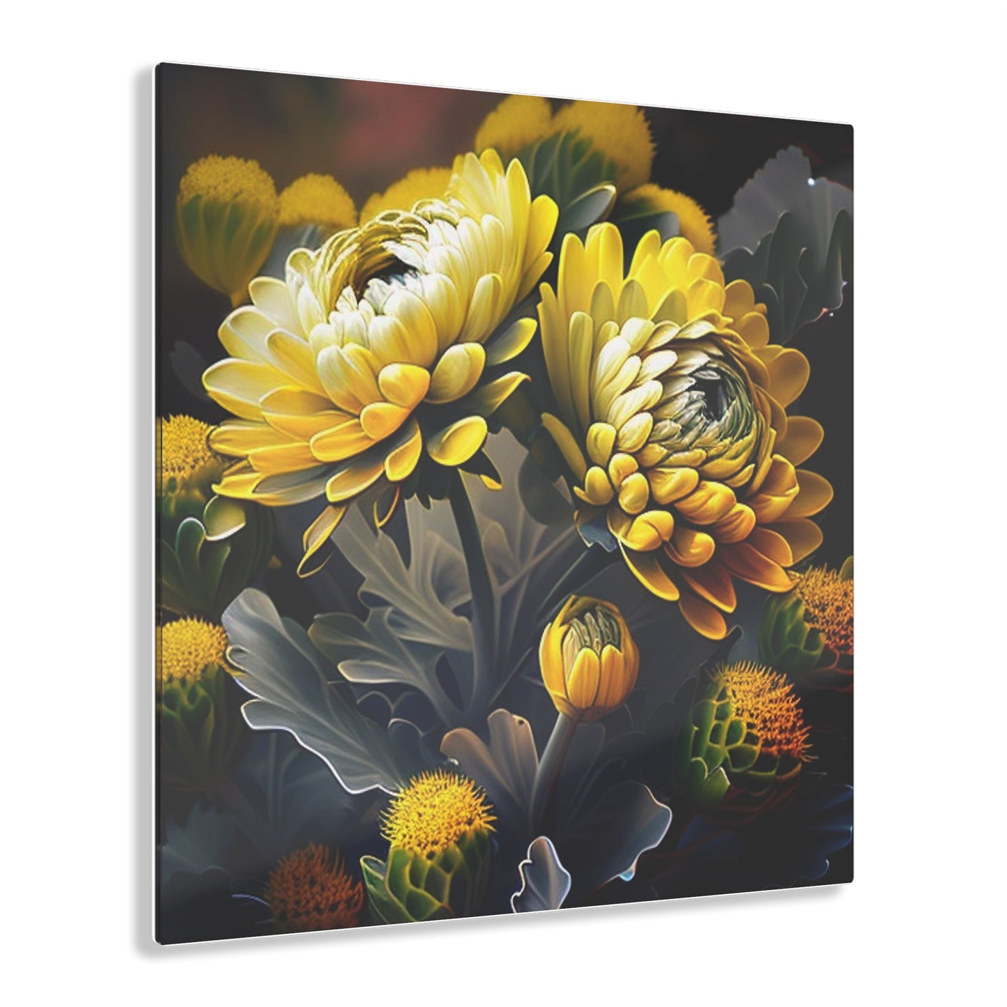 Acrylic Prints Yellow Hermosas Flores Amarillas 2