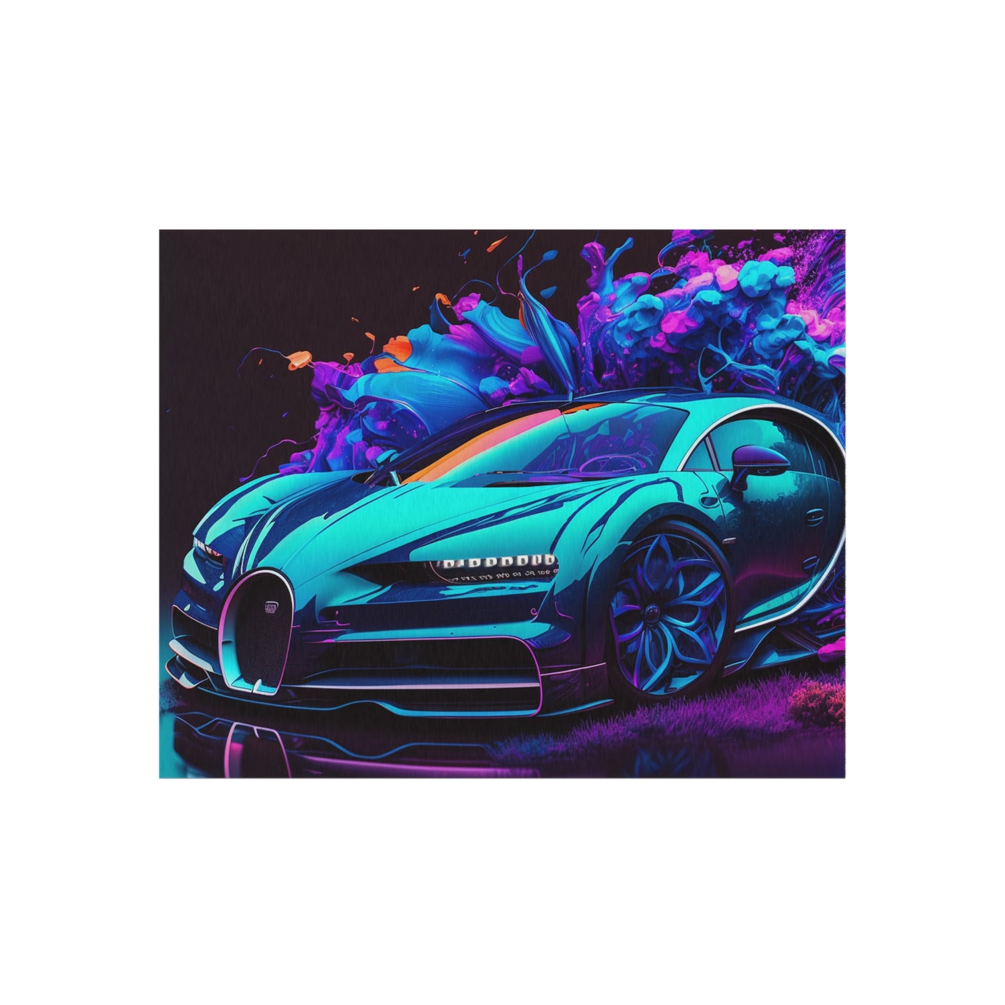 Outdoor Rug  Bugatti Neon Chiron 3